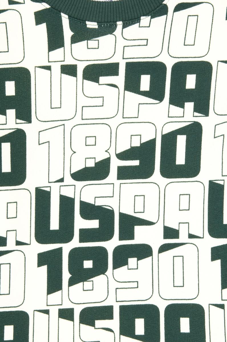 Erkek Çocuk Koyu Yeşil Bisiklet Yaka Sweatshirt