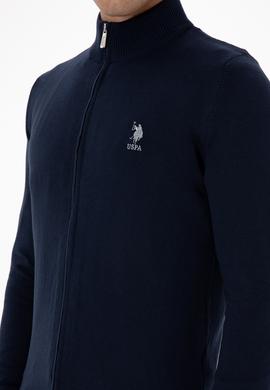 Erkek Lacivert Basic Triko Hırka - 50307740009