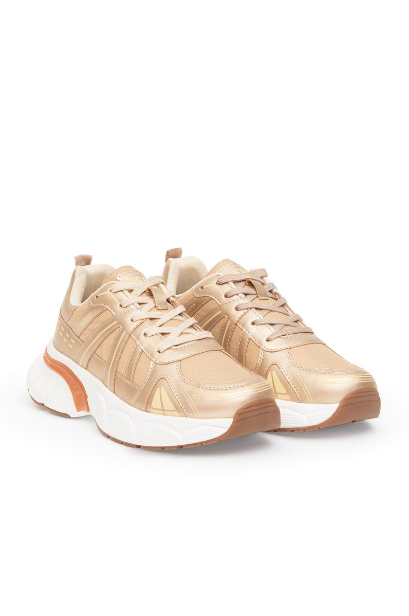 Kadın Altın Spor Ayakkabı