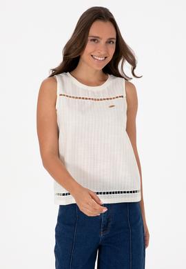 Kadın Krem Tişört - 50300747014