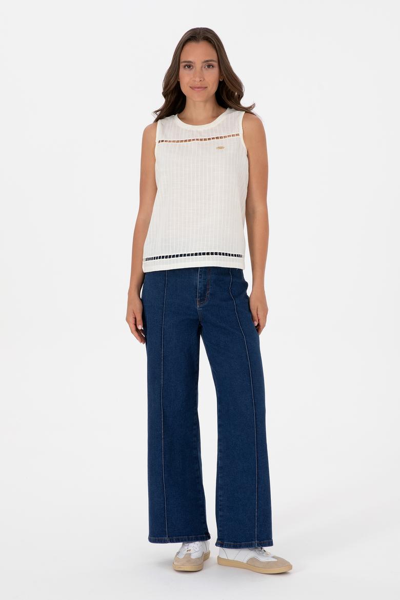 Kadın Krem Tişört - 50300747014