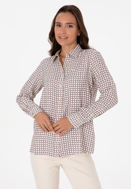 Kadın Krem Uzun Kollu Gömlek - 50308651012
