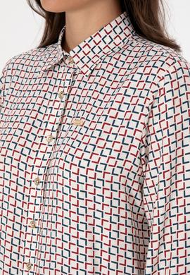 Kadın Krem Uzun Kollu Gömlek - 50308651012