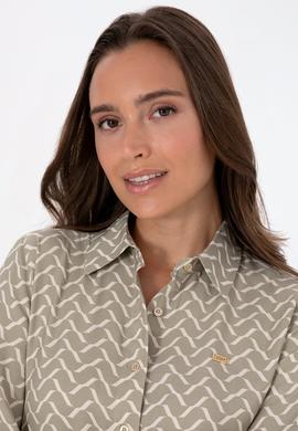 Kadın Açık Haki Uzun Kollu Gömlek - 50309025015