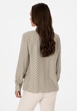 Kadın Açık Haki Uzun Kollu Gömlek - 50309025015