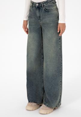 Kadın Yeşil Flare Fit Jean Pantolon - 50308394013