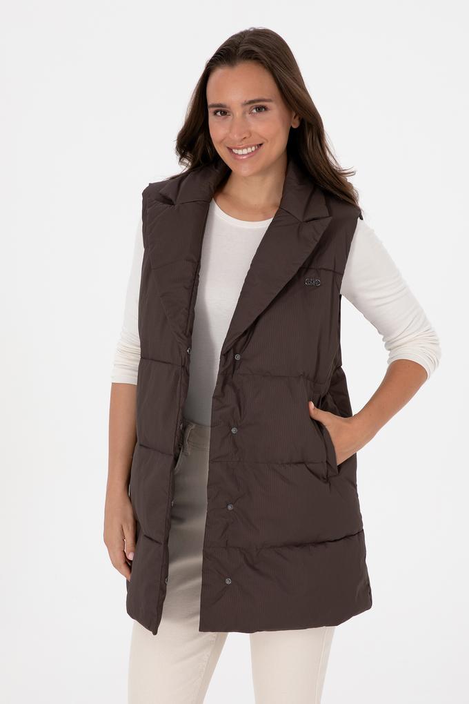 Kadın Koyu Kahverengi Yelek