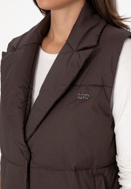 Kadın Koyu Kahverengi Yelek - 50308605007