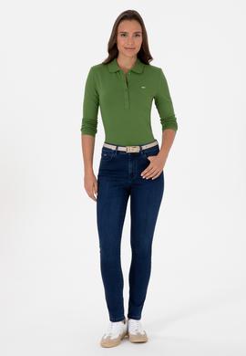 Kadın Koyu Mavi Toohpick Fit Jean Pantolon - 50307785012