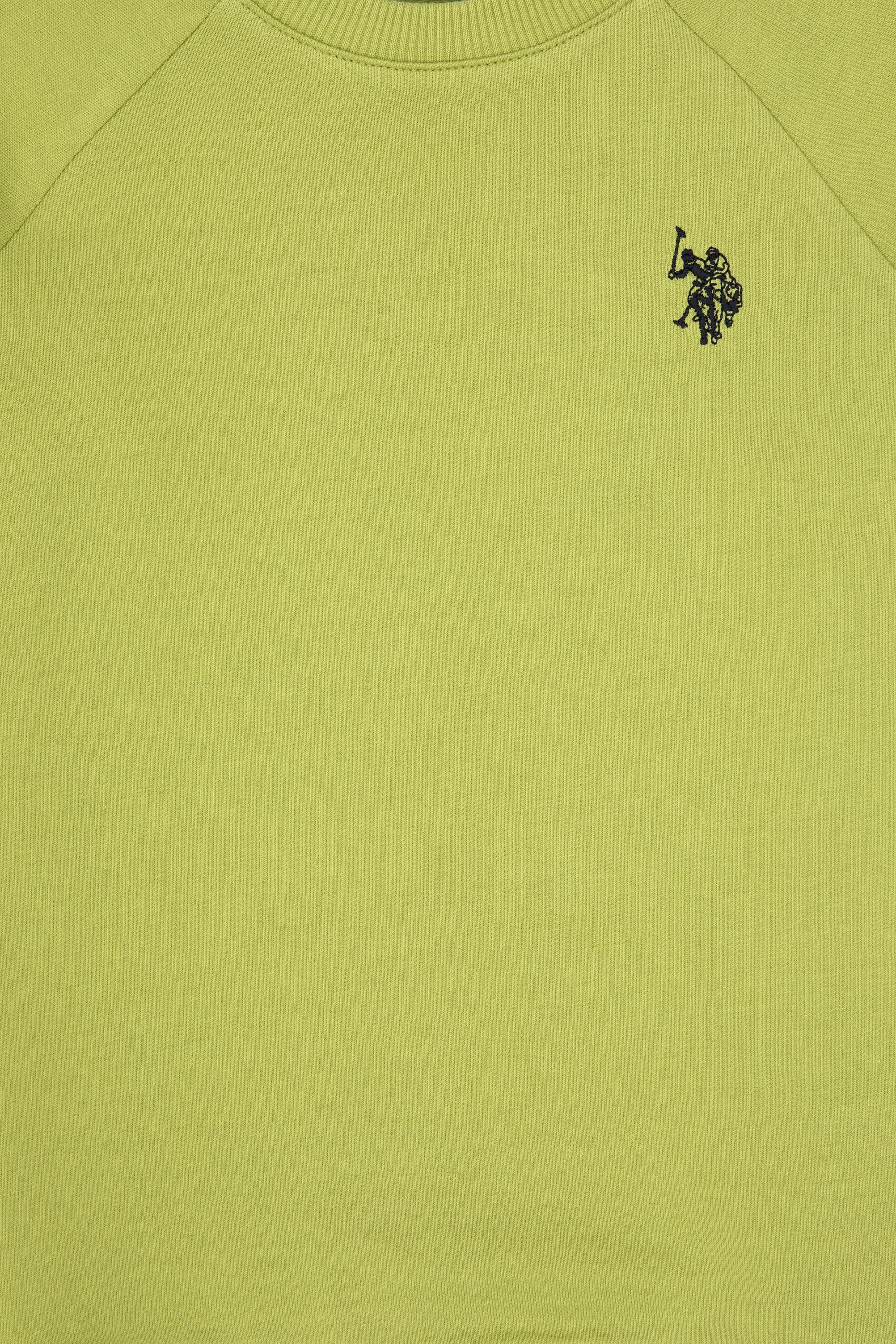 Erkek Çocuk Fıstık Yeşili Basic Bisiklet Yaka Sweatshirt - Image 3