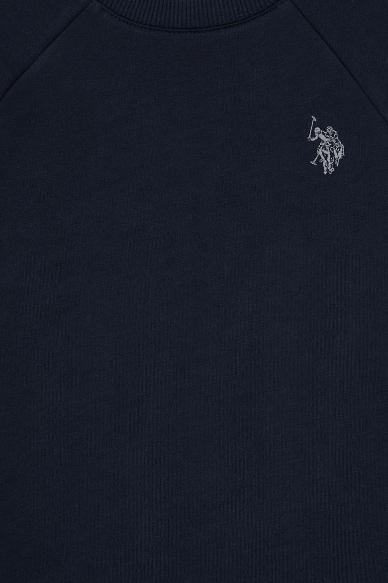 Erkek Çocuk Açık Lacivert Basic Bisiklet Yaka Sweatshirt - 50313832022