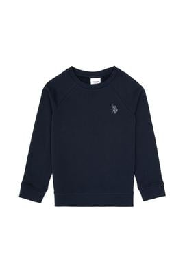 Erkek Çocuk Açık Lacivert Basic Bisiklet Yaka Sweatshirt - 50313832022