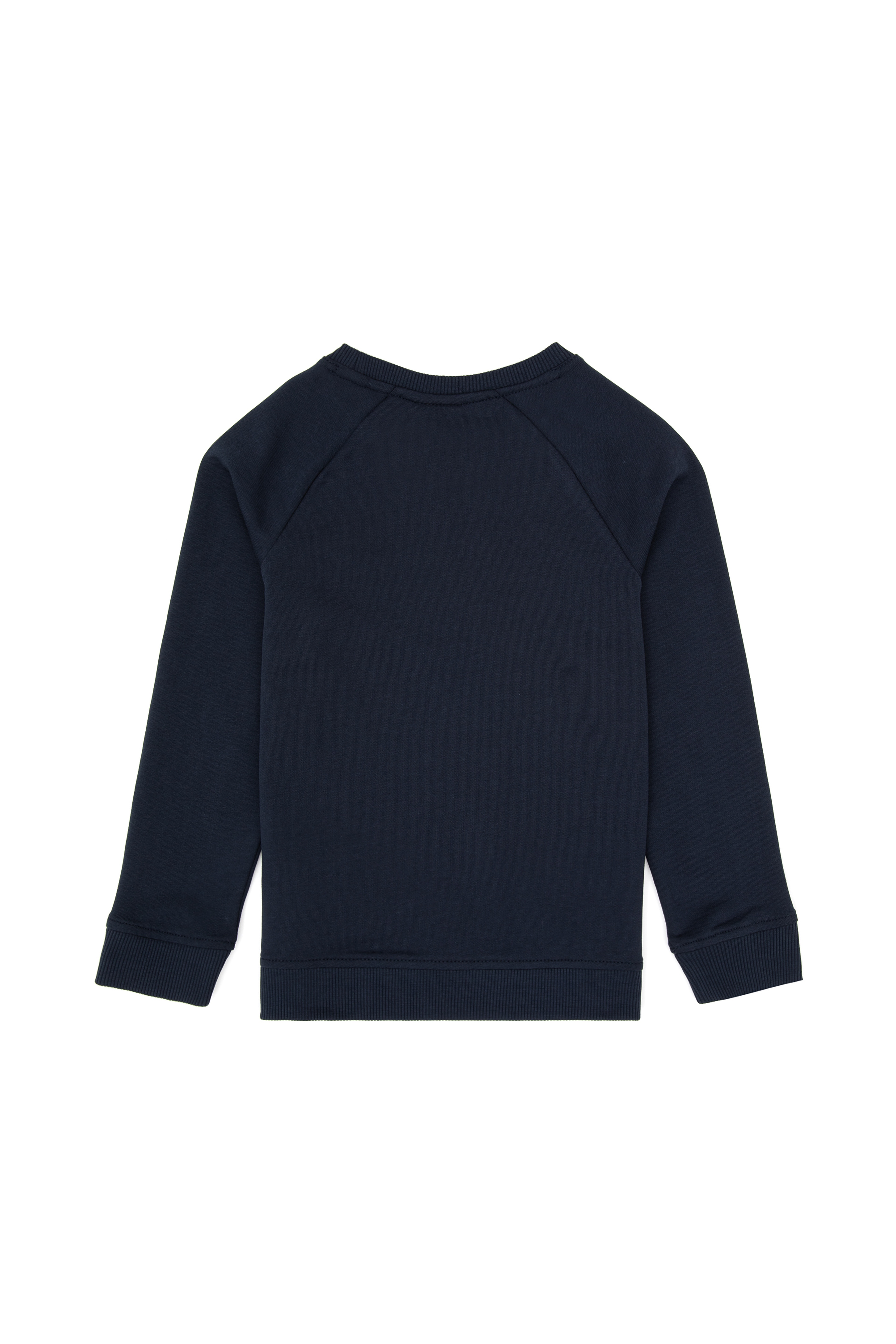 Erkek Çocuk Açık Lacivert Basic Bisiklet Yaka Sweatshirt