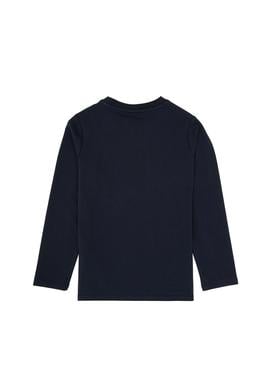 Erkek Çocuk Açık Lacivert Basic Bisiklet Yaka Sweatshirt - 50314002089
