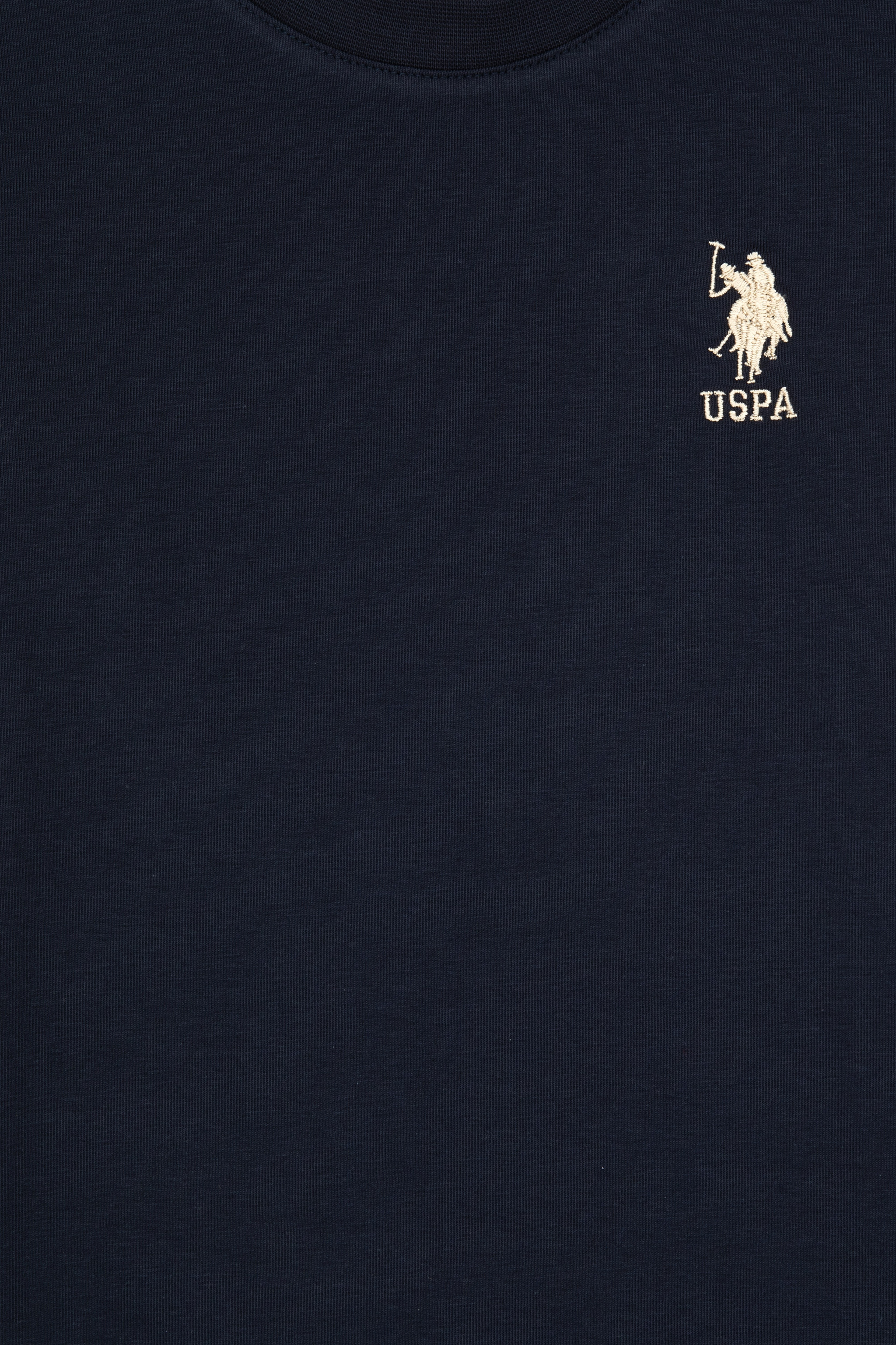 Erkek Çocuk Açık Lacivert Basic Bisiklet Yaka Sweatshirt