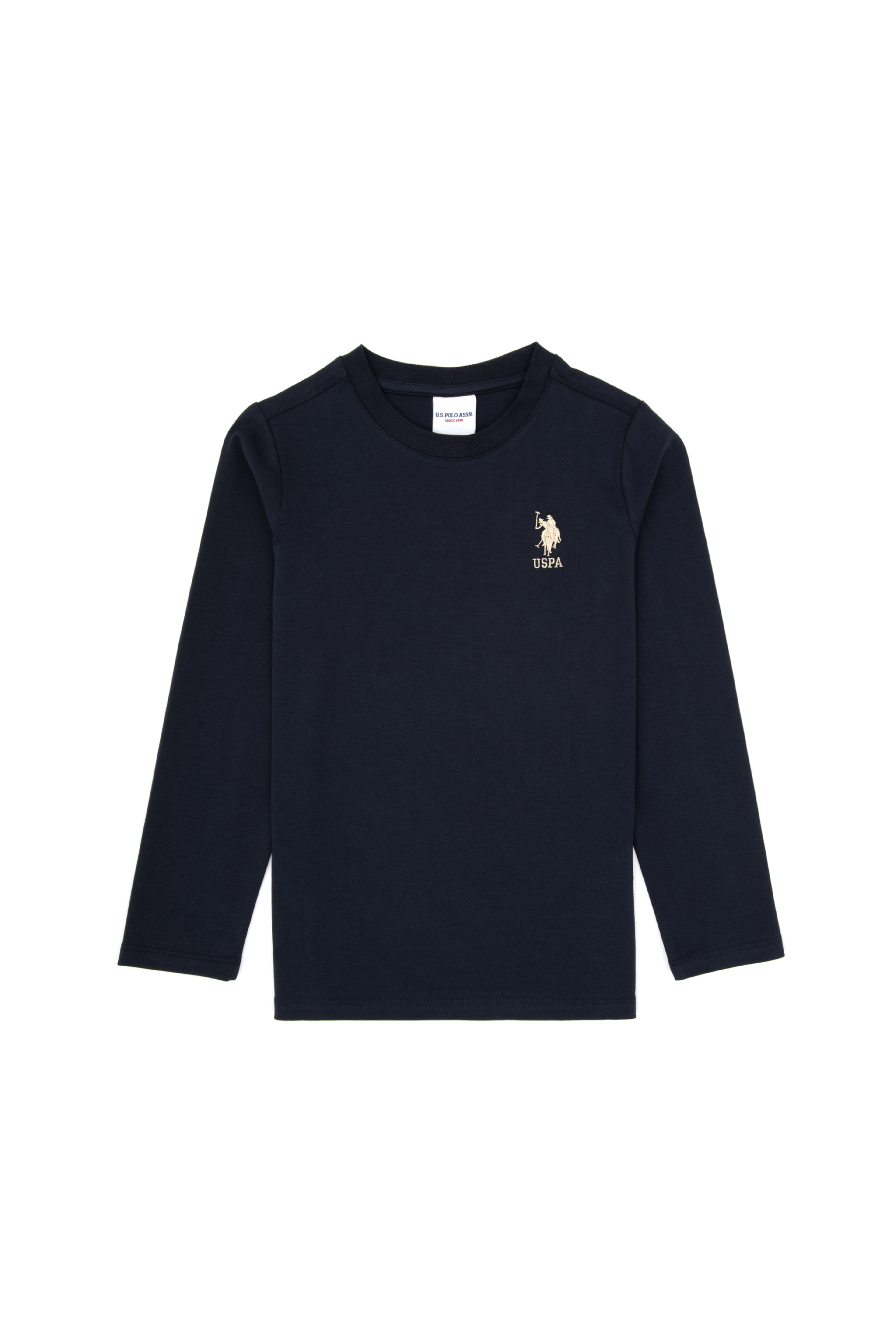 Erkek Çocuk Açık Lacivert Basic Bisiklet Yaka Sweatshirt - Image 1