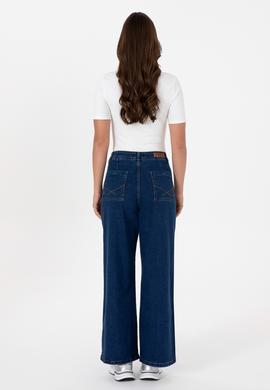 Kadın Mavi Flaire High Waist Fit Jean Pantolon - 50316581004