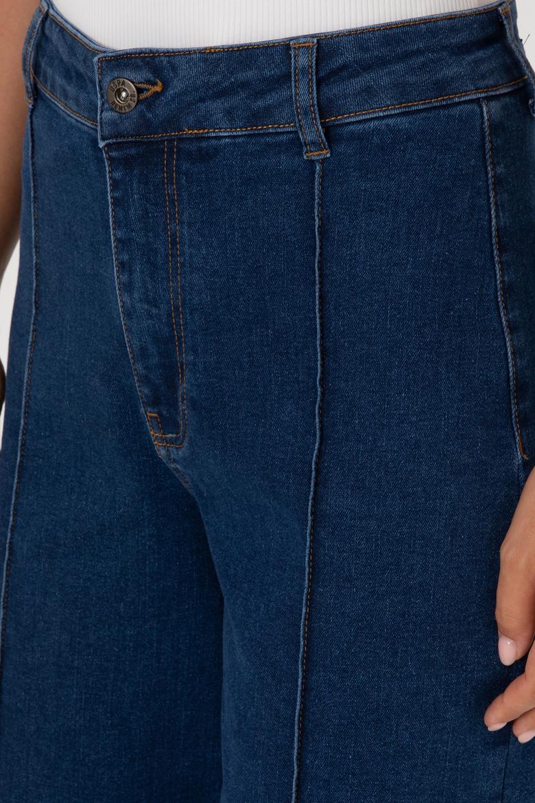 Kadın Mavi Flaire High Waist Fit Jean Pantolon - 50316581004