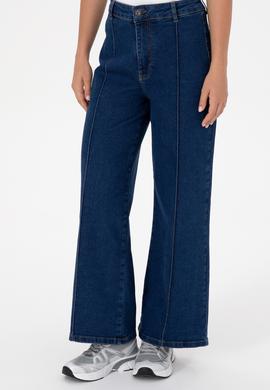 Kadın Mavi Flaire High Waist Fit Jean Pantolon - 50316581004