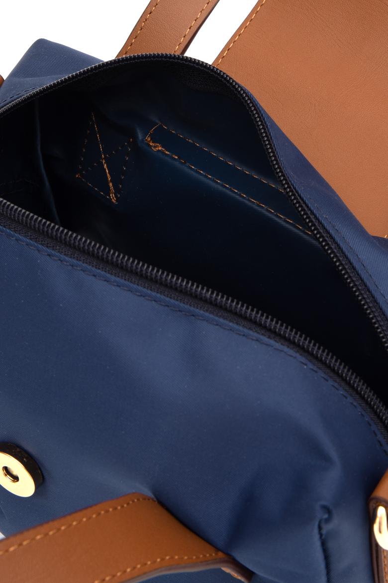 Kadın Lacivert Kapitone Çapraz Çanta - 50317772004