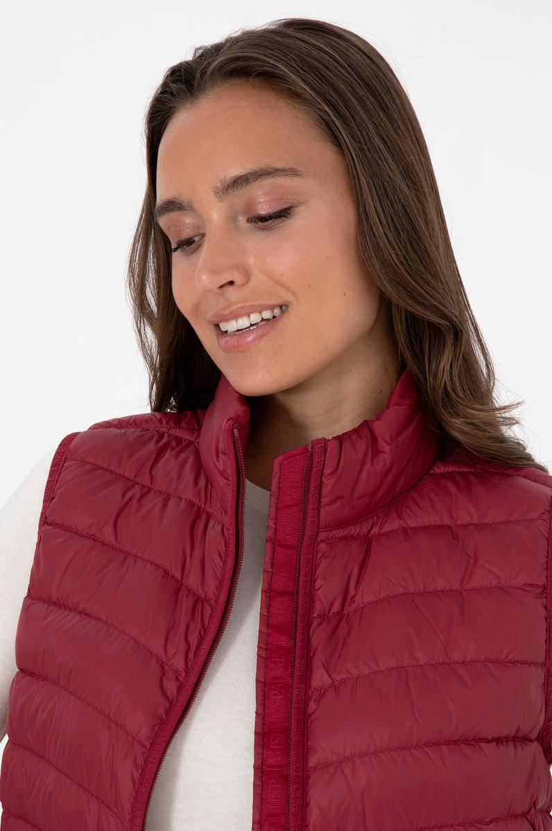 Kadın Koyu Frambuaz Yelek