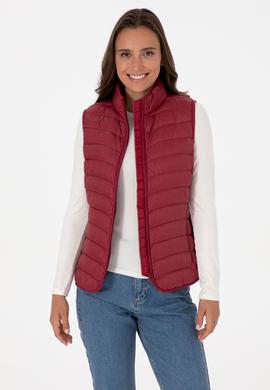 Kadın Koyu Frambuaz Yelek - 50308083057