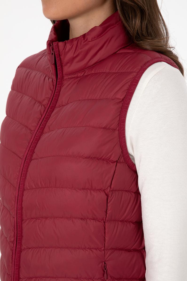 Kadın Koyu Frambuaz Yelek