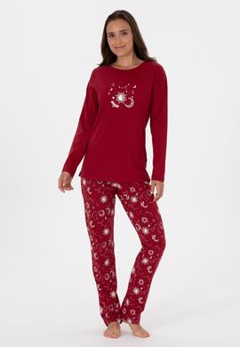 Kadın Bordo Pijama Takımı - 50318919003
