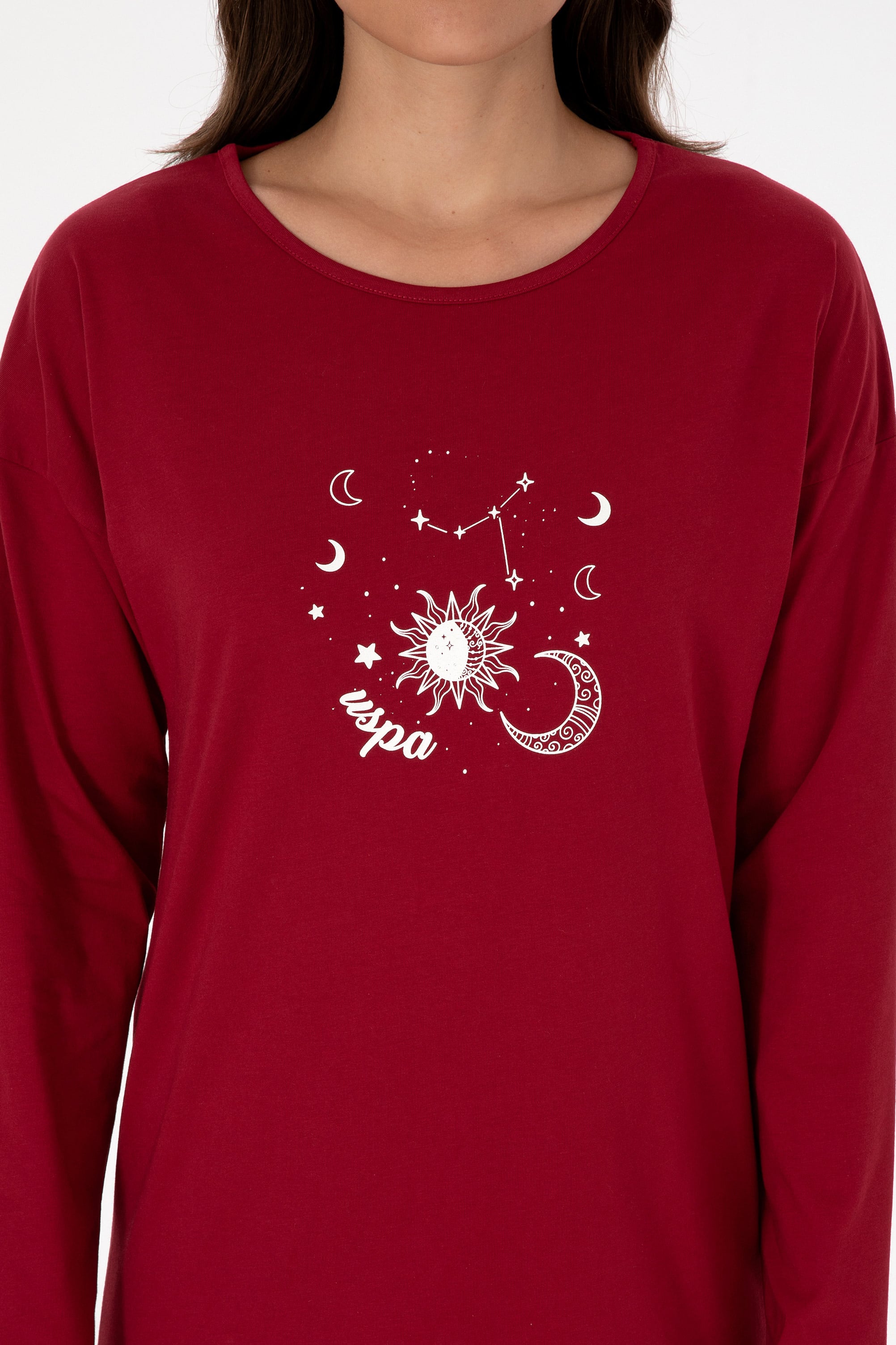 Kadın Bordo Pijama Takımı - Image 6