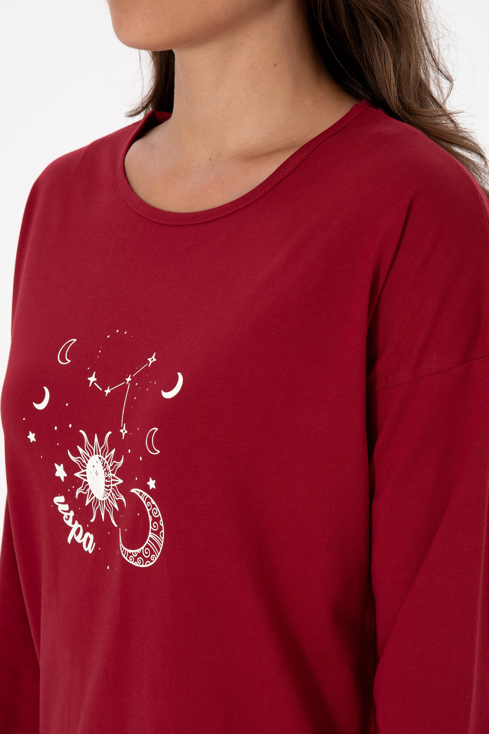 Kadın Bordo Pijama Takımı - Image 7