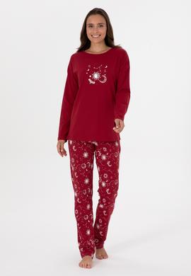 Kadın Bordo Pijama Takımı - 50318919003