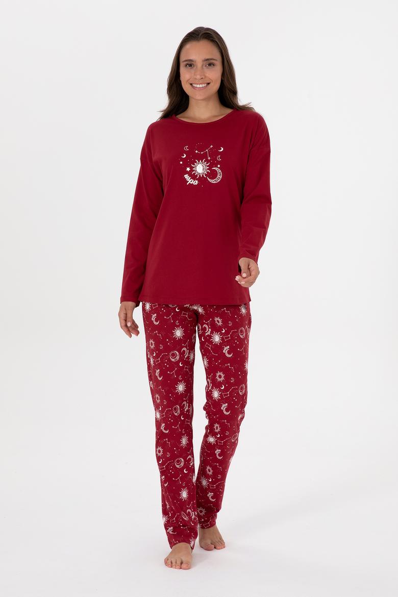 Kadın Bordo Pijama Takımı