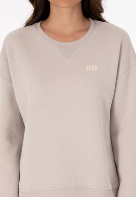 Kadın Taş Şardonlu Bisiklet Yaka Basic Sweatshırt - 50313586117