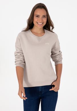 Kadın Taş Şardonlu Bisiklet Yaka Basic Sweatshırt - 50313586117