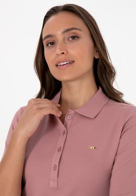 Kadın Gül Kurusu Basic Polo Yaka Sweatshırt - 50313593133
