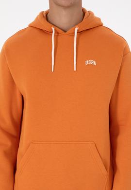 Erkek Oversize Fit Kapüşonlu Şardonlu Bakır Basic Sweatshirt - 50313782061