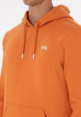 Erkek Regular Fit Kapüşonlu Şardonlu Bakır Basic Sweatshirt - 50315582211