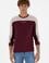 Erkek Regular Fit Bisiklet Yaka Bordo Sweatshirt