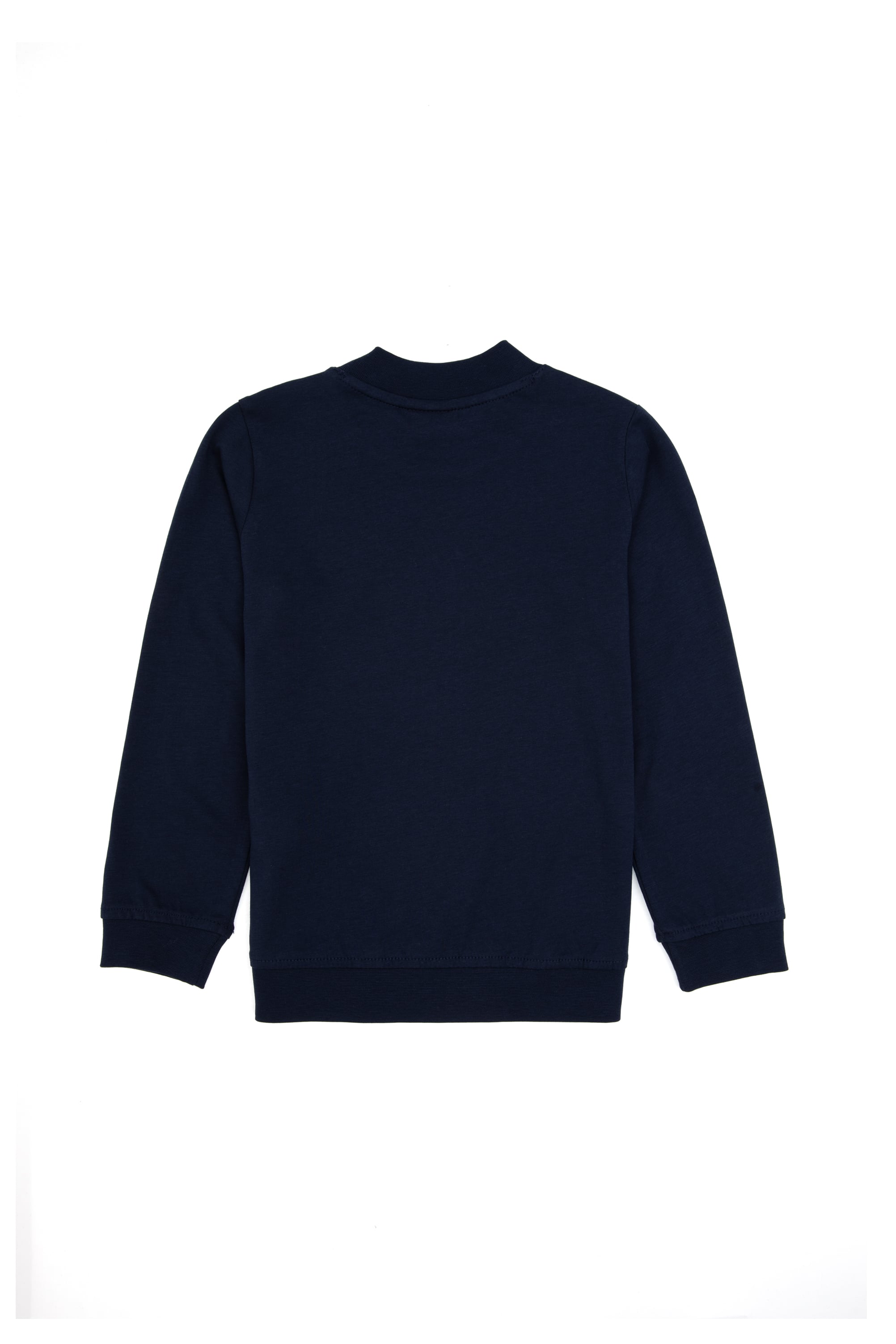 Erkek Çocuk Lacivert Basic Bisiklet Yaka Sweatshirt - Image 2