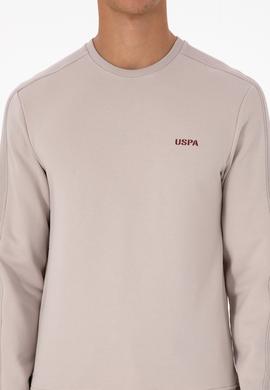 Erkek Regular Fit Bisiklet Yaka Taş Sweatshirt - 50315598019