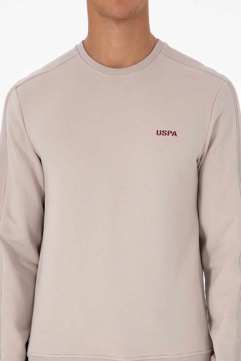 Erkek Regular Fit Bisiklet Yaka Taş Sweatshirt - 50315598019