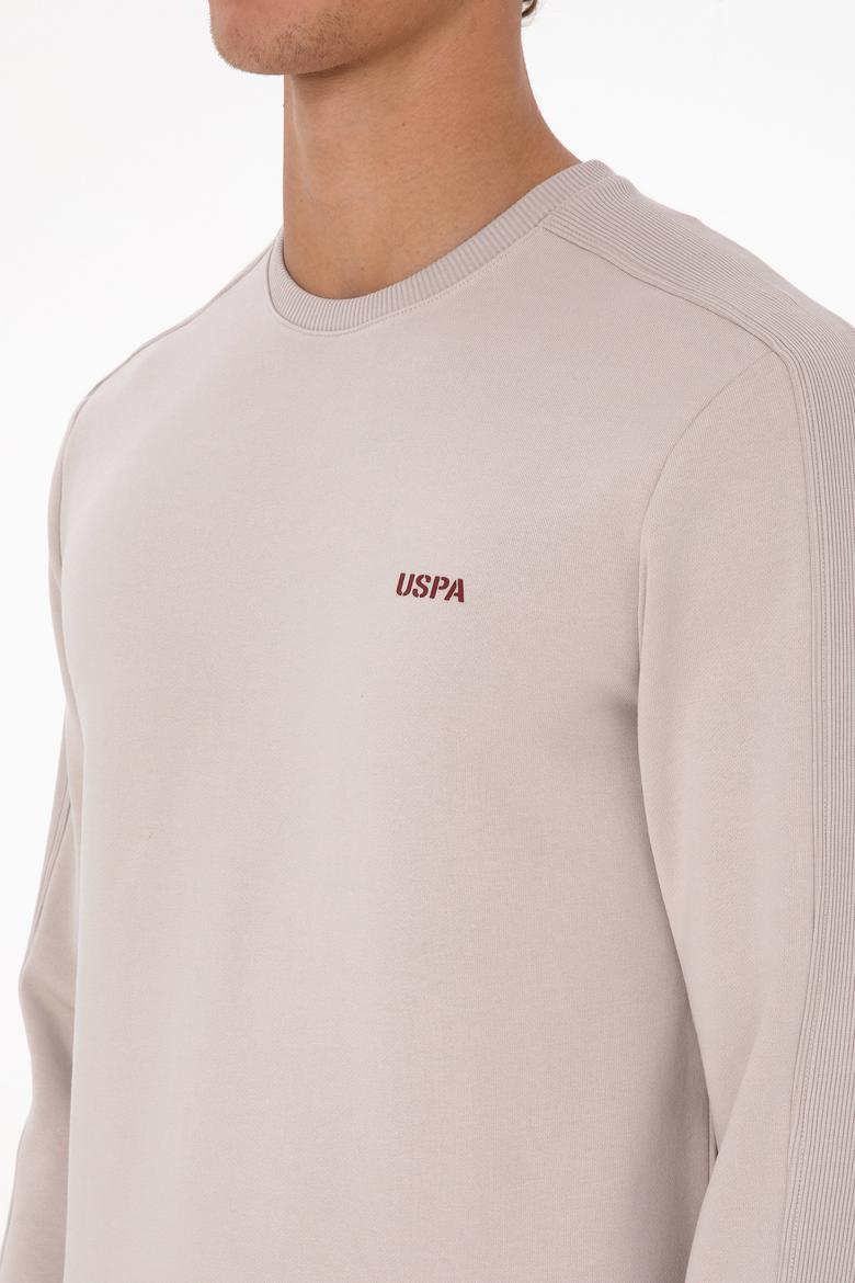 Erkek Regular Fit Bisiklet Yaka Taş Sweatshirt - 50315598019