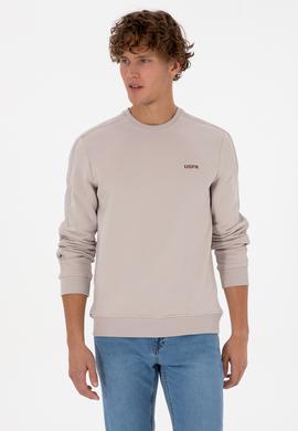 Erkek Regular Fit Bisiklet Yaka Taş Sweatshirt - 50315598019