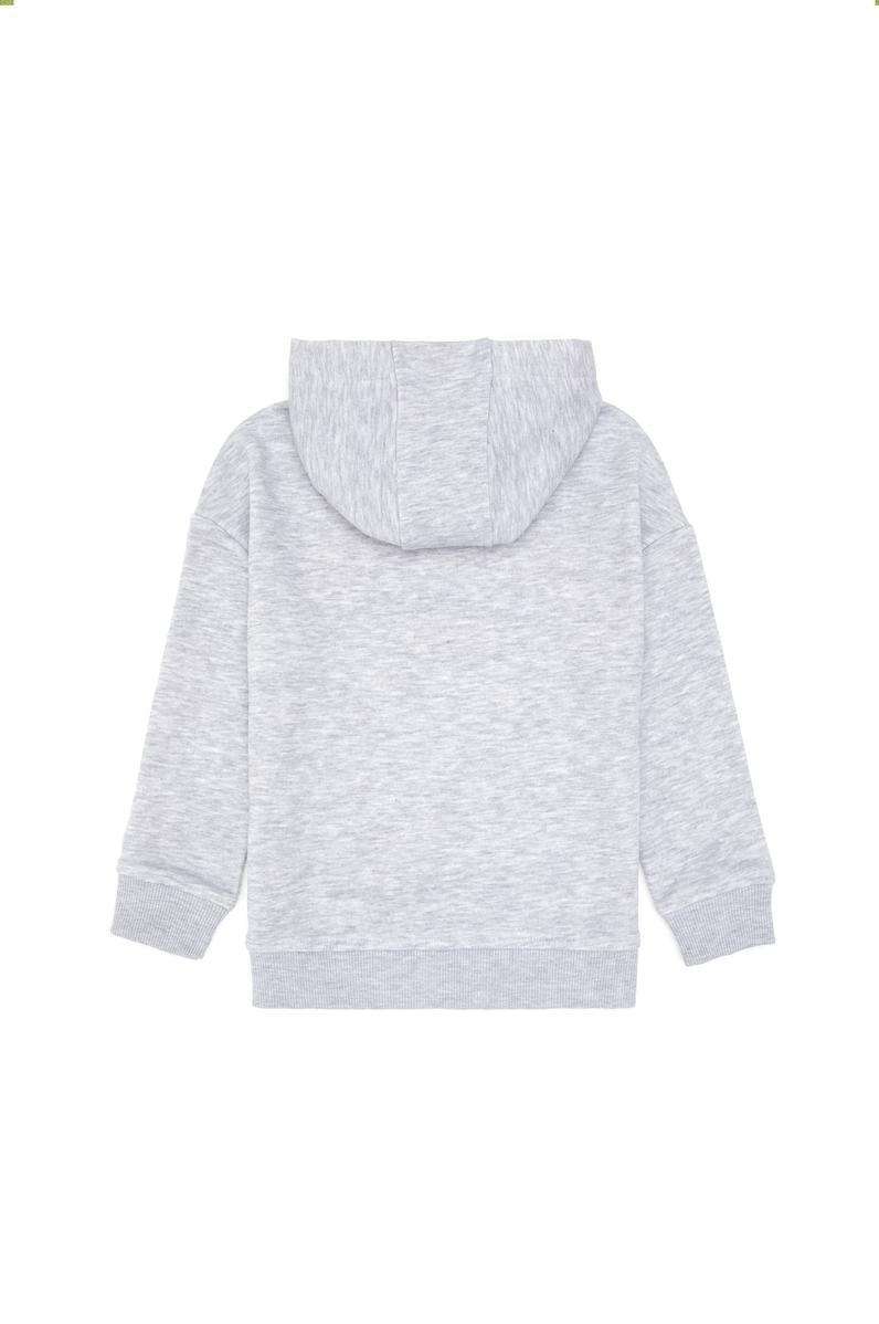 Erkek Çocuk Açık Gri Melanj Sweatshirt