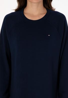 Kadın Lacivert Modal Karışımlı Mini Boy Bisiklet Yaka Örme Elbise - 50313438006