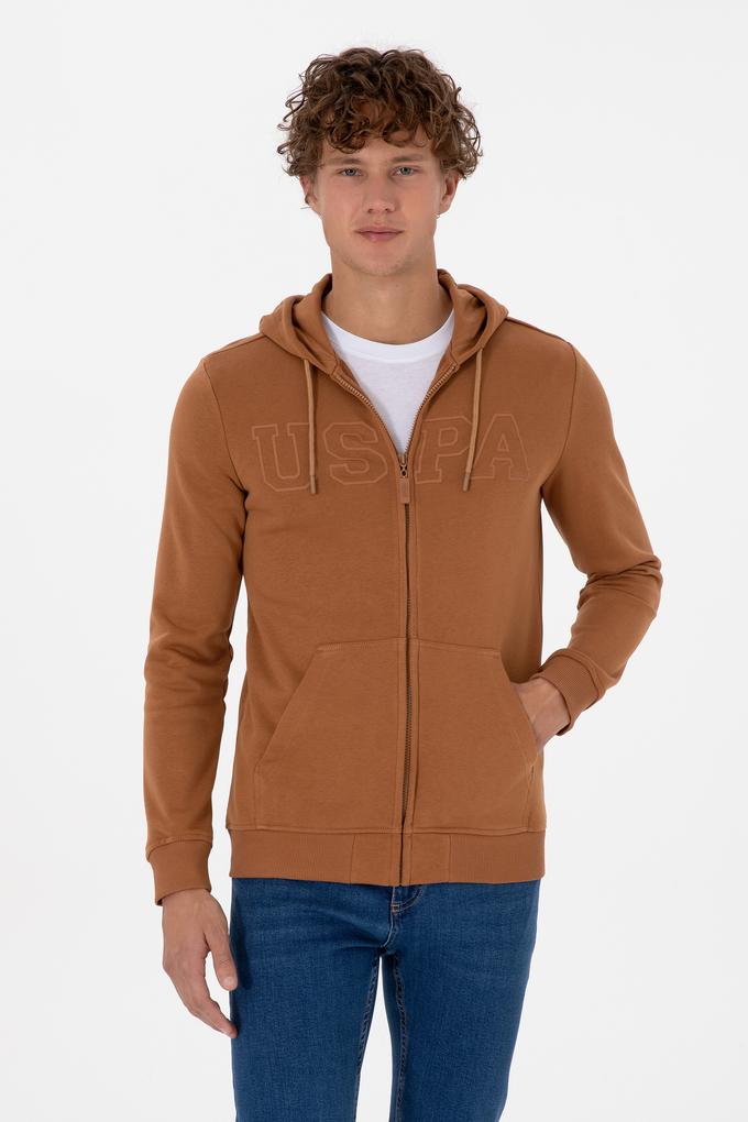 Erkek Camel Örme Hırka