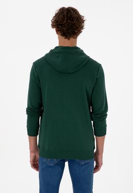 Erkek Koyu Yeşil Örme Hırka - 50313719066