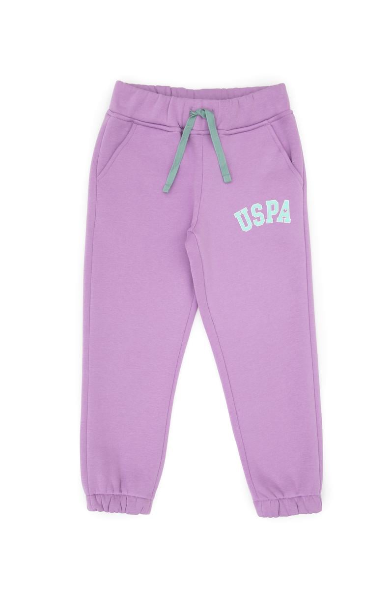 Kız Çocuk Lila Şardonlu Jogger Eşofman Altı