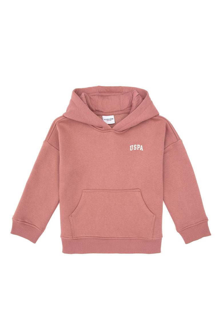 Kız Çocuk Orkide Kapüşonlu Şardonlu Basic Sweatshirt - 50314304022