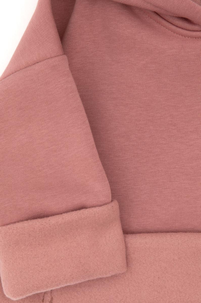 Kız Çocuk Orkide Kapüşonlu Şardonlu Basic Sweatshirt